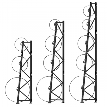 Rack à tourets – Stockage dynamique des bobines de câbles – Hauteur 2400 à 5500 mm – Fabriqué en France 4