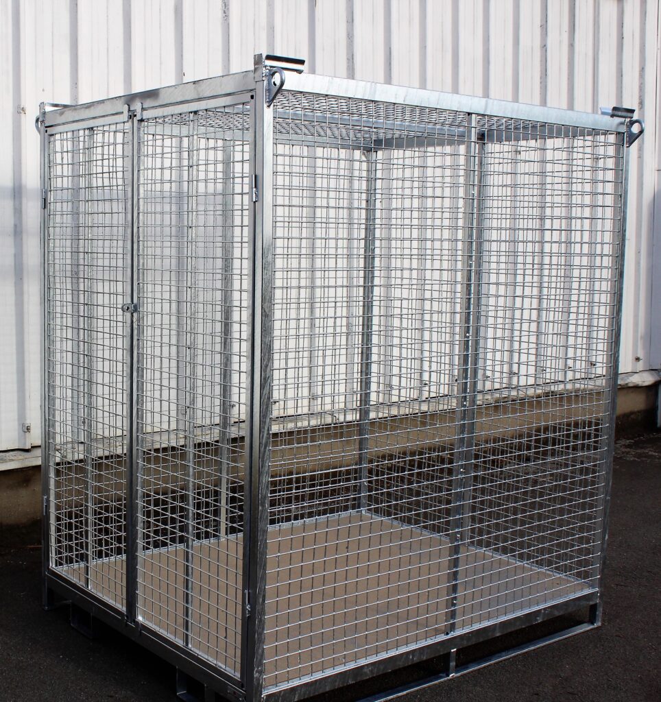 Conteneur grillagé sécurisé gerbable galva_2756 1
