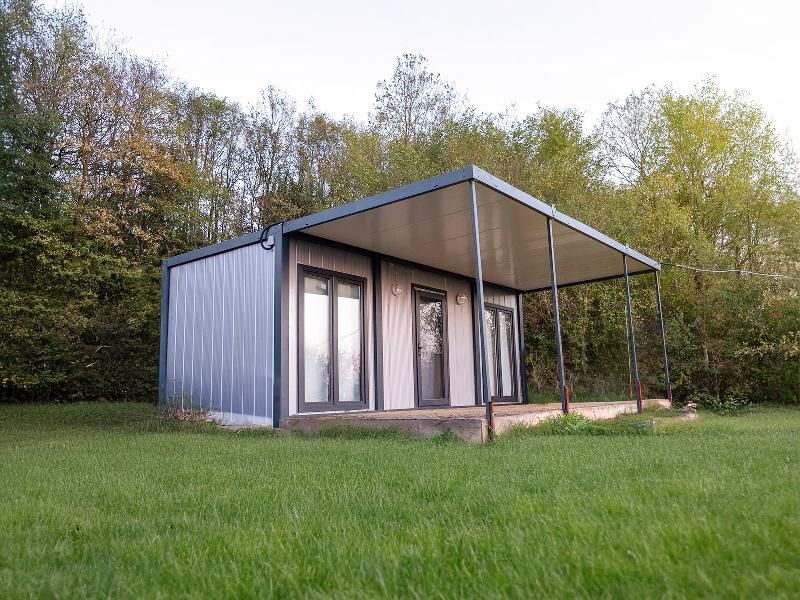 Bungalow de Chantier | Cabane de Chantier  | Container Amenage | Bureau Container | Bureau Conteneur | Model Terrace 240cmx600cm - Image 1