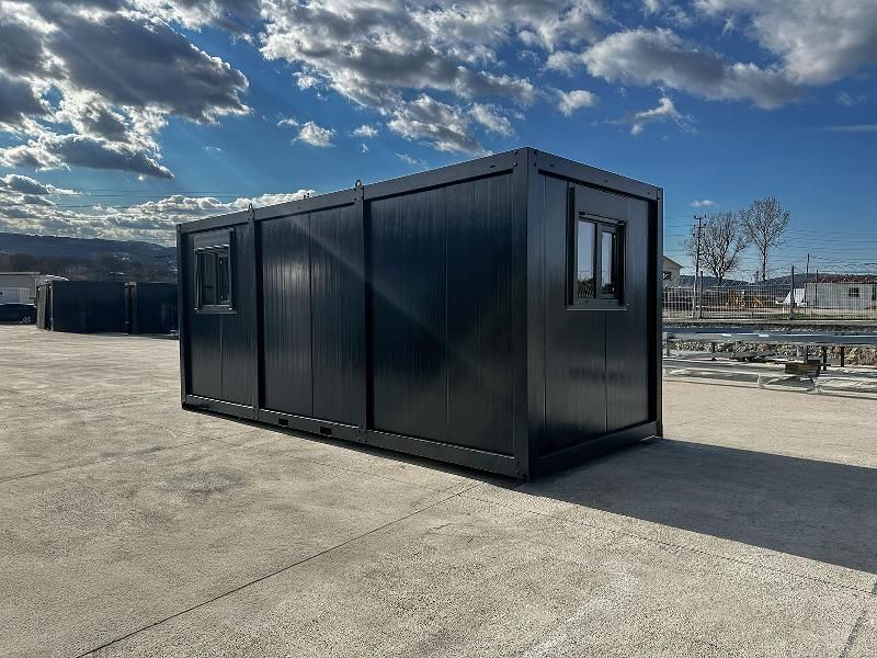 Bungalow de Chantier | Cabane de Chantier  | Container Amenage | Bureau Container | Bureau Conteneur | Modèle Black 240cmx600cm - Image 1