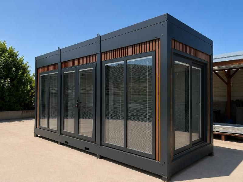 Bungalow de Chantier | Cabane de Chantier  | Container Amenage | Bureau Container | Bureau Conteneur | NORDSTARK  240cmx600cm - Image 1