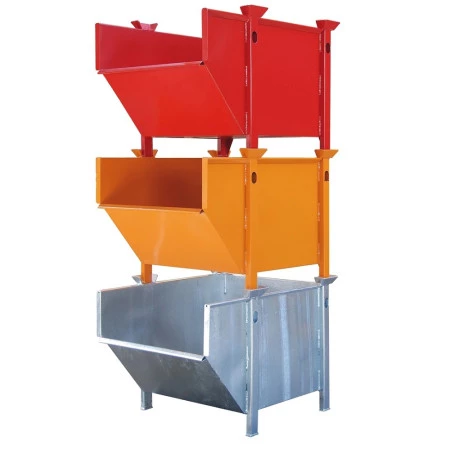 Conteneur BTP type BBM – Benne de stockage superposable 500 L – Charge 1000 kg – Empilable 3 niveaux - Image 1
