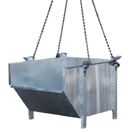 Conteneur BTP type BBM – Benne de stockage superposable 500 L – Charge 1000 kg – Empilable 3 niveaux - Image 2