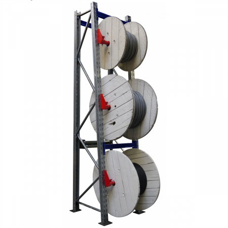 Rack à tourets – Stockage dynamique des bobines de câbles – Hauteur 2400 à 5500 mm – Fabriqué en France - Image 1