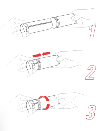 Tube plastique Drehpack plus – emballage avec système Twist-Lock, longueur ajustable, polypropylène naturel - Image 3