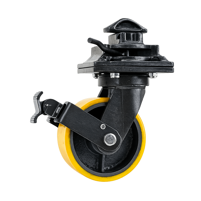 Roulette twistlock spéciale container / bâtiment modulaire (x1) – charge 1090 kg - Image 1