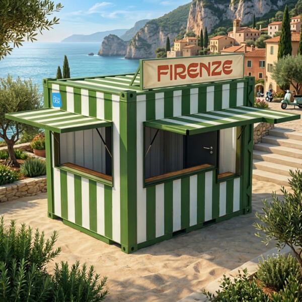 Snack Box 10 pieds « Firenze » – Édition spéciale, DRY standard, neuf ou 1er voyage, 16 m³, 7 m² - Image 1