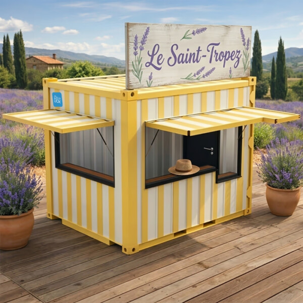 Snack Box 10 pieds « Saint-Tropez » – Edition spéciale, DRY standard, volume 16 m³, surface 7 m², neuf ou 1er voyage - Image 1