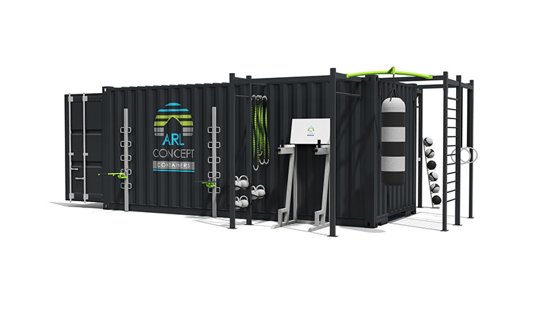 LE CONTAINER LOISIRS CROSSFIT 20 Pro – Container 20 pieds, finition brut, électricité, sol bois 1