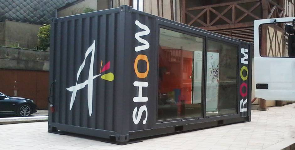 Aménagement de container en stand commercial – Marseille – TCSI 1