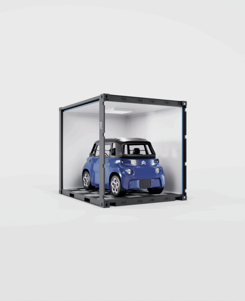 Cargo Storage™ 10 – Conteneur maritime 10 pieds avec porte de garage, acier Corten – 2.99 x 2.43 x 2.59 m 3