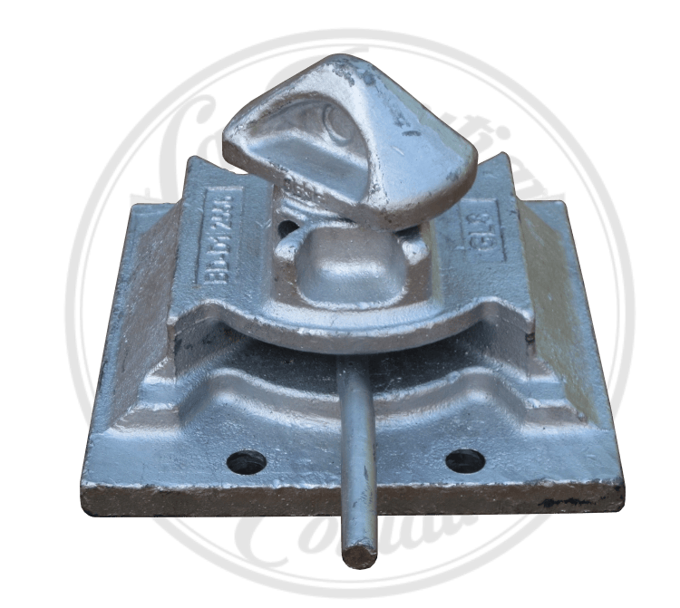 Twistlock inférieur à boulonner en acier moulé Jis-SCW480 galvanisé à chaud – Fixation container maritime 3