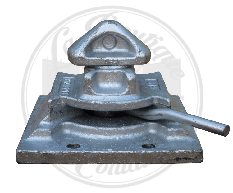 Twistlock inférieur à boulonner en acier moulé Jis-SCW480 galvanisé à chaud – Fixation container maritime 4