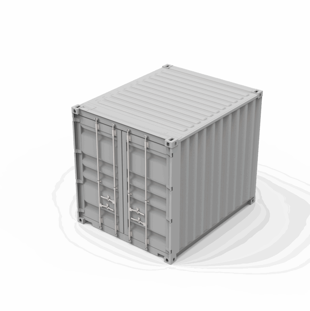 Container 10 pieds DRY – acier Corten, doubles portes verrouillables, plancher contreplaqué marine – ContainerLand.fr 1