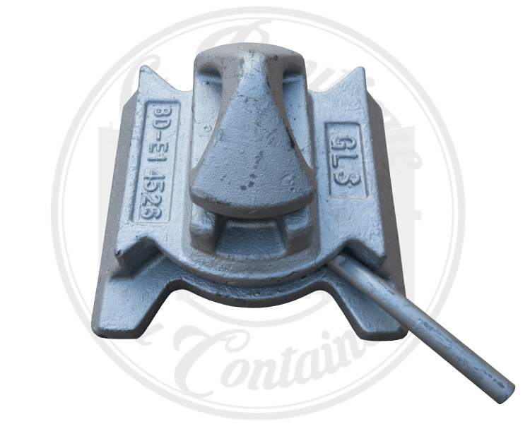 Twistlock inférieur à souder – Fixation container maritime en acier moulé Jis-SCW480 galvanisé à chaud, 160 x 175 x 128 mm 4