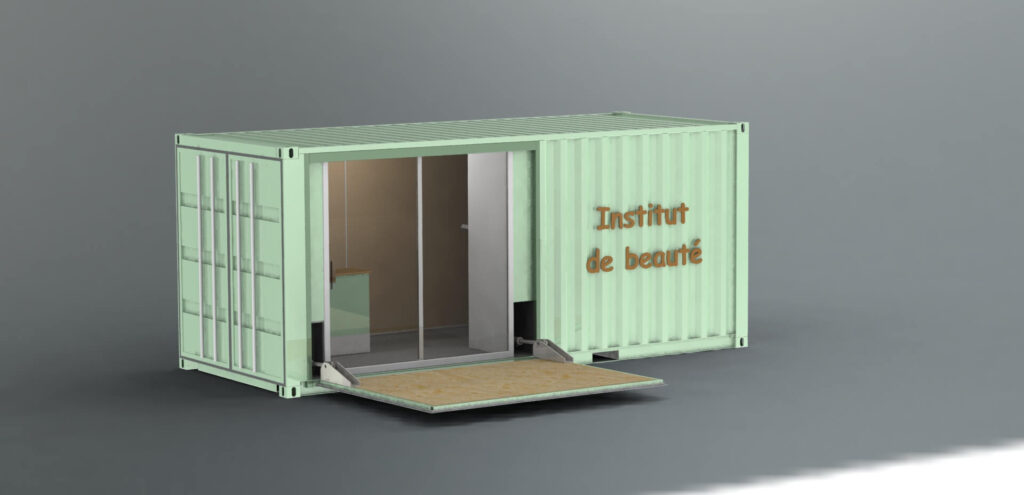 Container Institut de Beauté aménagé sur mesure – 3m, 6m ou 12m, high cube ou open side, neuf ou occasion 3