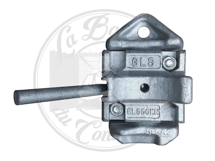 Twistlock intermédiaire container maritime – fixation en métal pour lier deux conteneurs – 132 x 110 x 173 mm 1